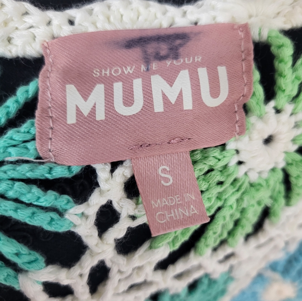 Show Me Your Mumu Vacay Tank Floral Crochet Maxi Dress Cover Up - Picture 6 of 8